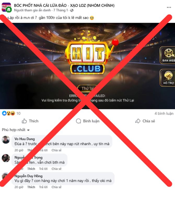 Phơi bày âm mưu chơi xấu Sunwin, Go88, Rikvip, Hitclub, B52club và 789club - po99.website